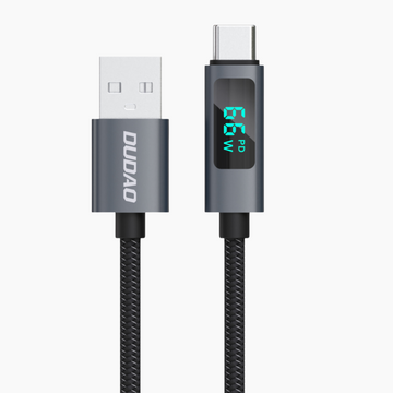 100W/66W Super Fast Charging Type-C Braided Cable with Voltage Digital Display - Dudao India
