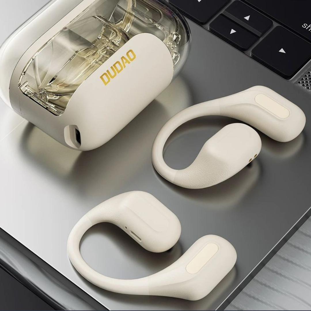 Transparent OpenAir Wireless BT5.3 Bluetooth Earbuds OWS with RGB Lights - Dudao India