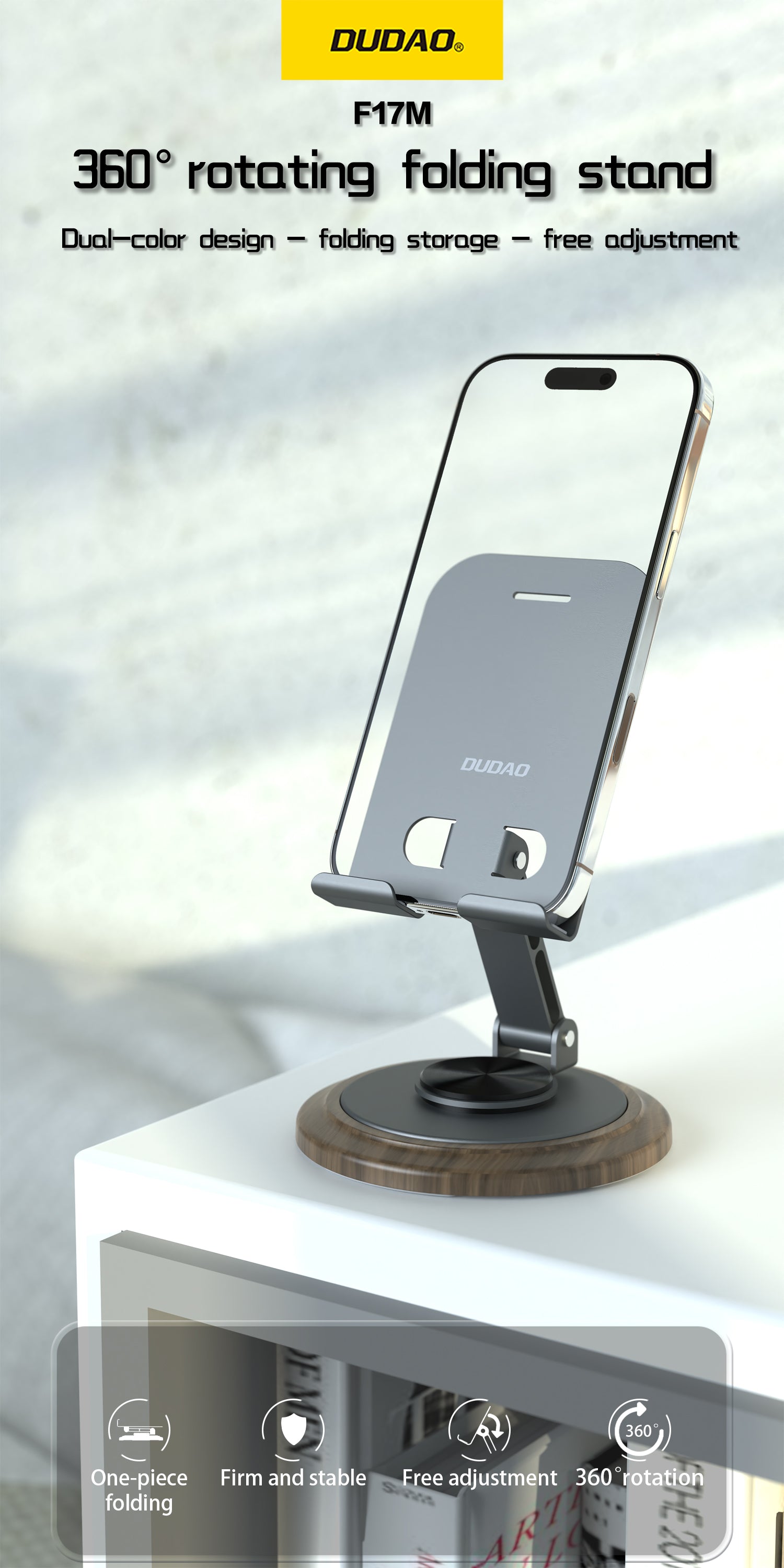 F17M  wooden phone holder