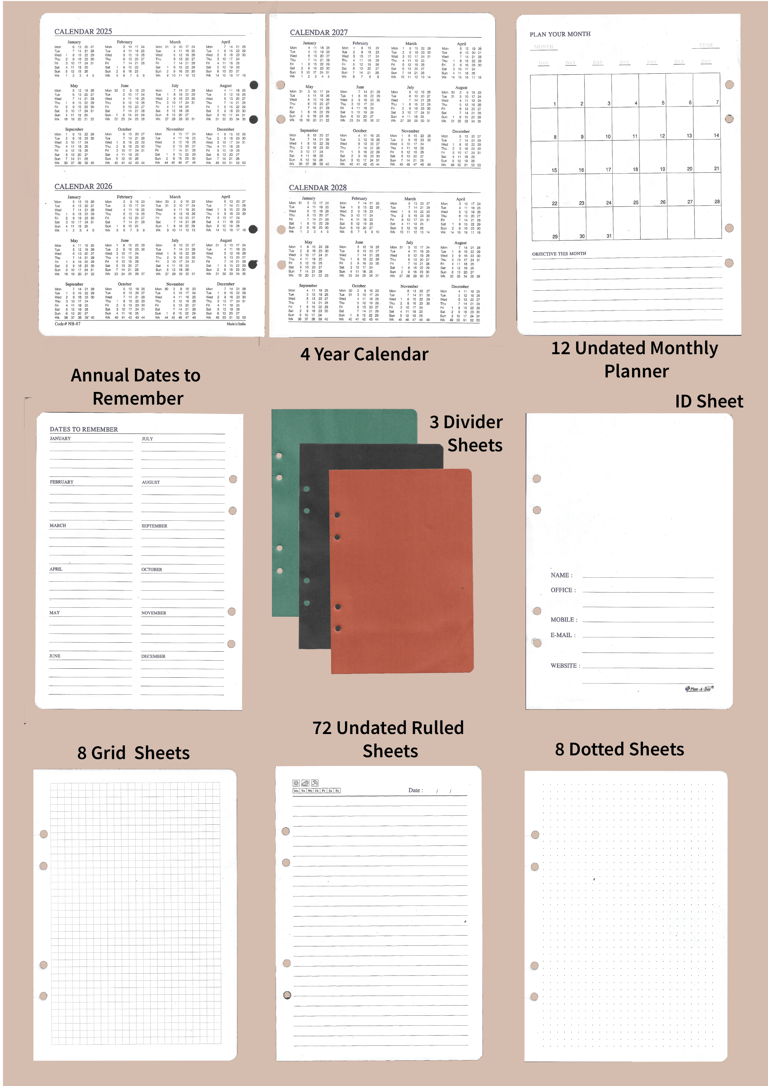 Swiss Undated Notebook/ Journal